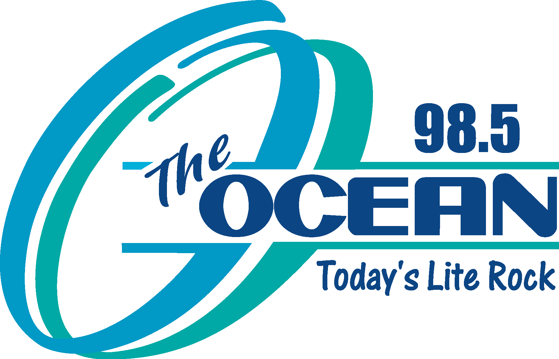 98.5 The Ocean Logo Vector Logo